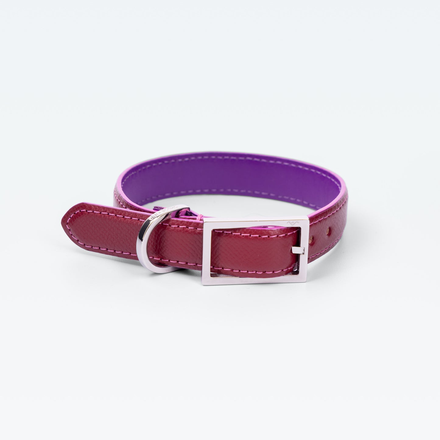 Cadogan Collar in Claret with palladium hardware