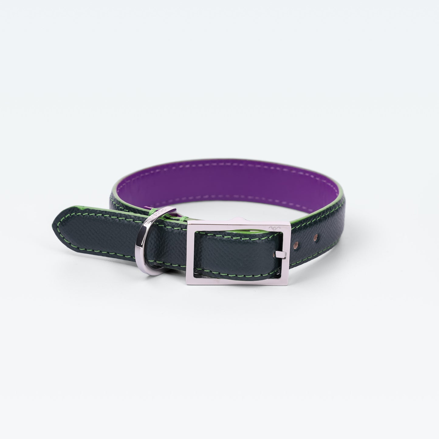 Cadogan Collar in Vert Regent with palladium hardware