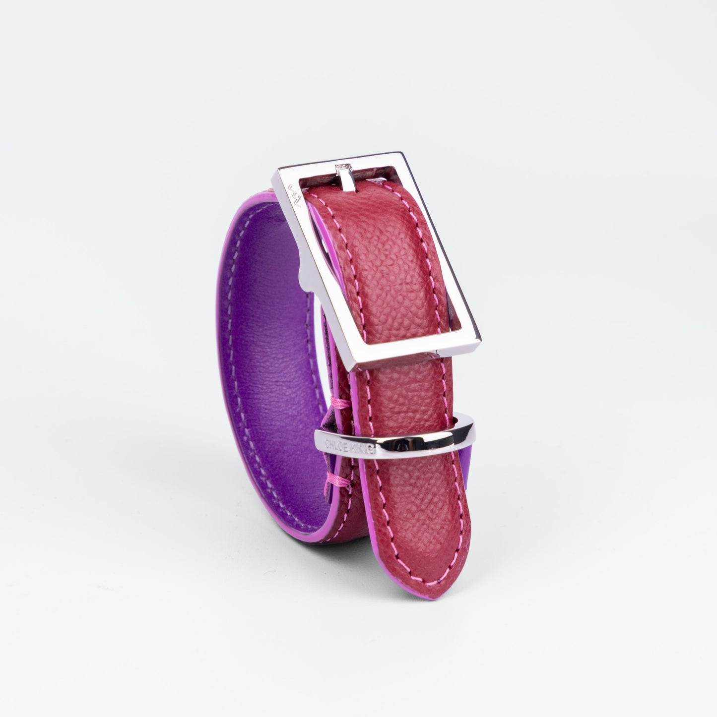 Cadogan Cuff in Claret with palladium hardware
