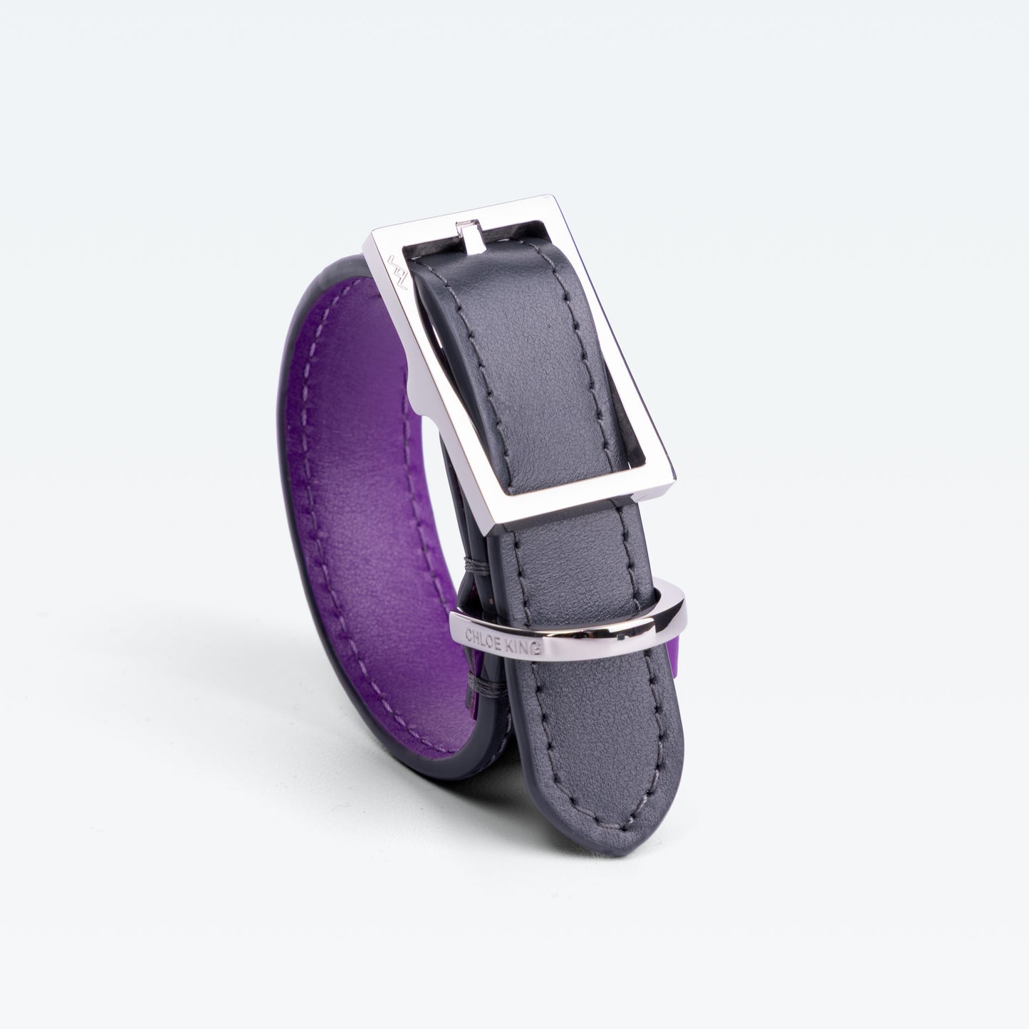 Grosvenor Cuff in Flint with palladium hardware