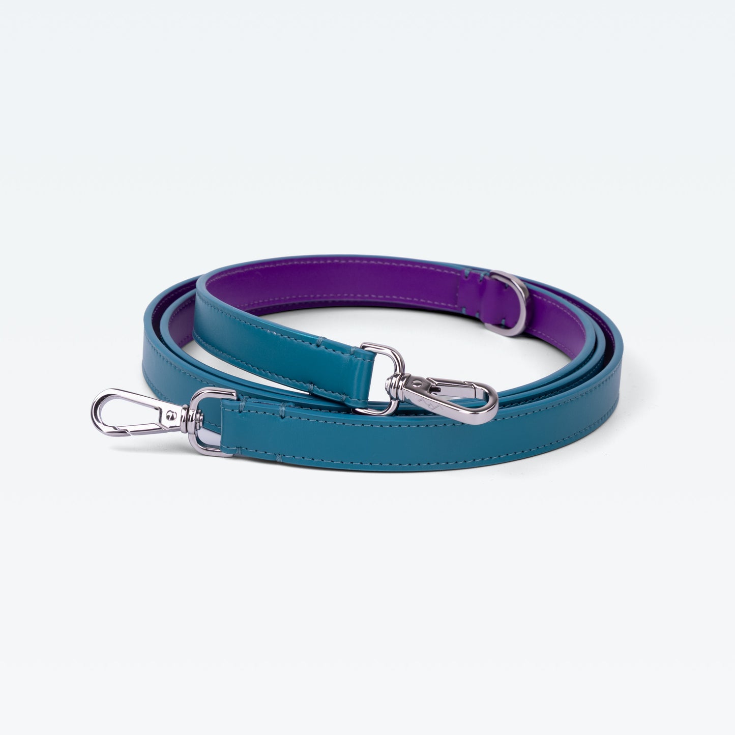 Grosvenor Link Handle Lead in Celeste with palladium hardware