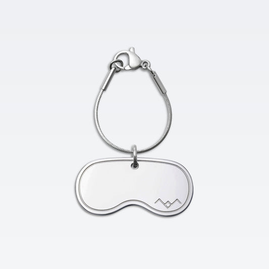 The Flight Series Midnight Mask Charm in Palladium