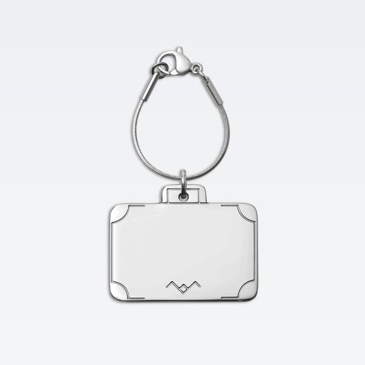The Flight Series Valise Charm in Palladium
