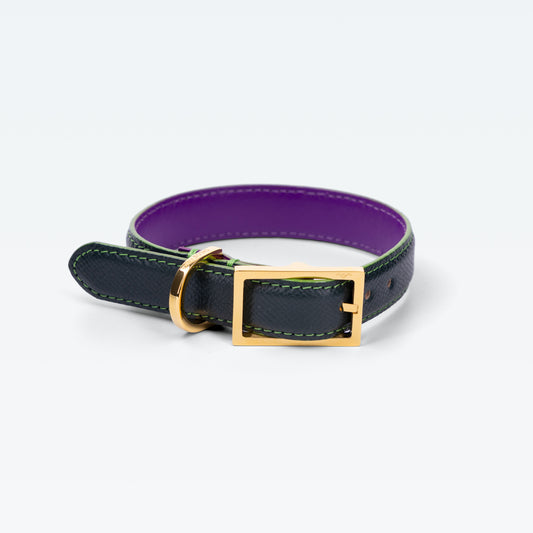 Cadogan Collar in Vert Regent with gold hardware