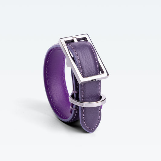 Cadogan Cuff in Royal Violet with palladium hardware