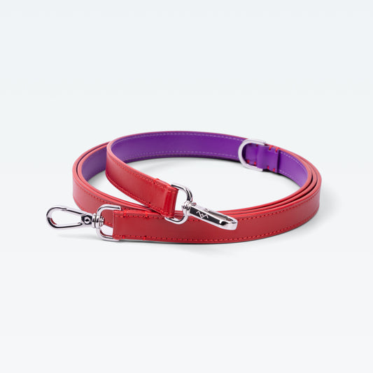 Grosvenor Link Handle Lead in English Rose with palladium hardware