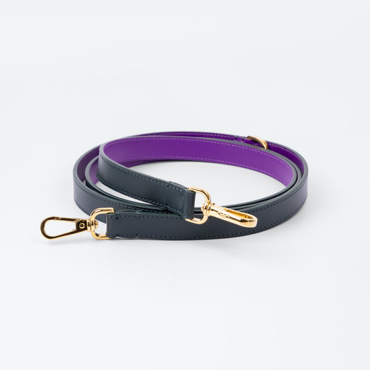 Grosvenor Link Handle Lead in Vert Regent with gold hardware