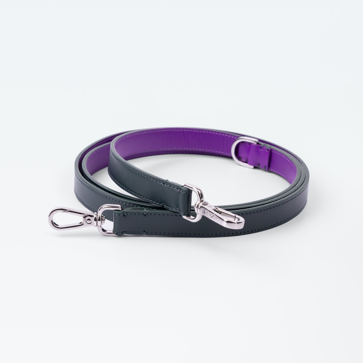 Grosvenor Link Handle Lead in Vert Regent with palladium hardware