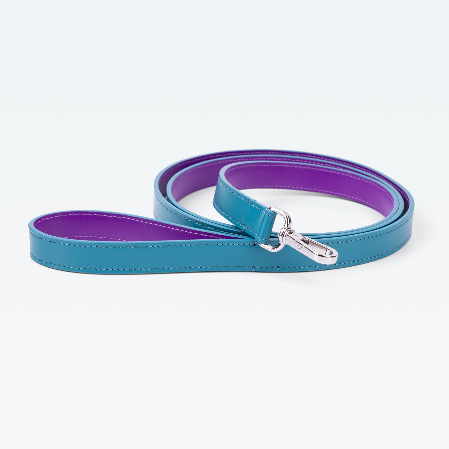 Grosvenor Loop Handle Lead in Celeste with palladium hardware